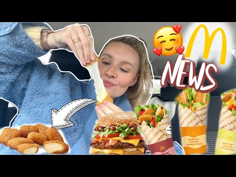OHA! 😋 MC DONALDS NEWS im TEST! 🍔 3 neue WRAPS, Big Tasty Bacon BBP, Mozarella Snackers 😍