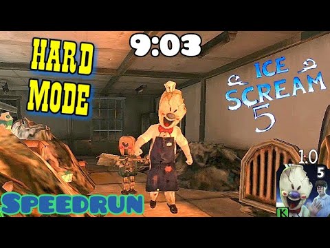 Ice scream 5 - Speedrun (9:03), hard mode