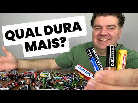A VERDADE sobre as PILHAS AA: Qual Vale o seu Dinheiro?