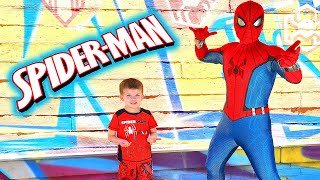 Preston Meets Spiderman in Real Life!!