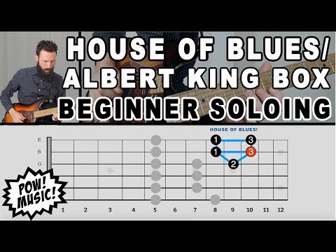 Easiest Way to Play Pentatonic Scale - House of Blues/Albert King Box - Beginner Soloing (FretLIVE)