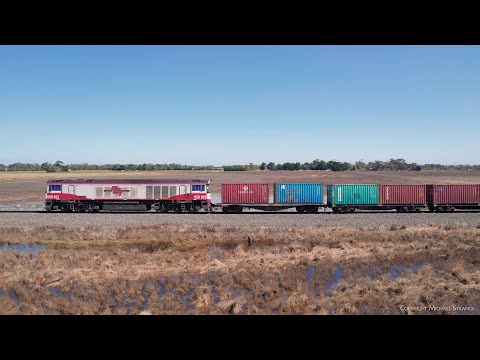 7922V SCT/SBR Dooen Container Freight Train With CSR012 (19/12/2022) - PoathTV Australian Railways