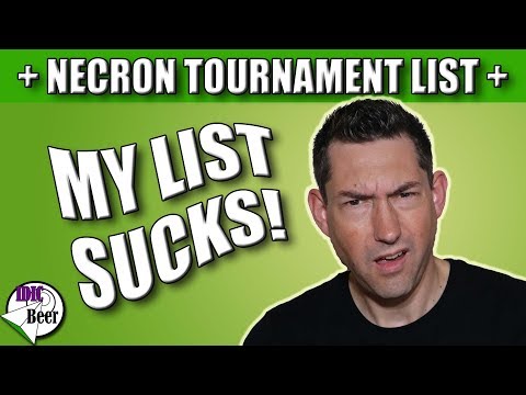 Necron Tournament List 8th Edition - My List Sucks!