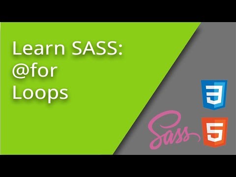 Learn SASS for Loops