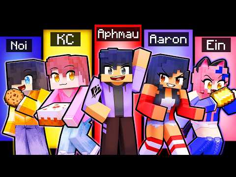 10 FRIENDS on one APHMAU BLOCK in Minecraft!