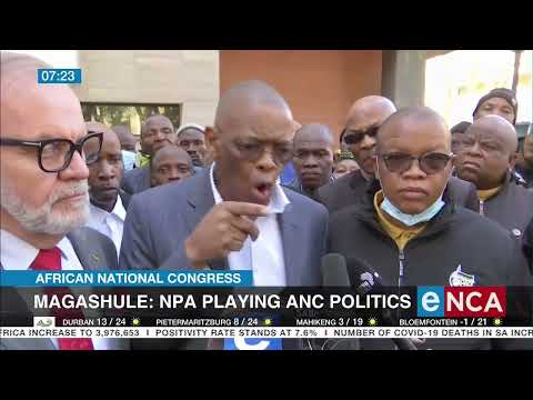 Magashule NPA playing ANC politics