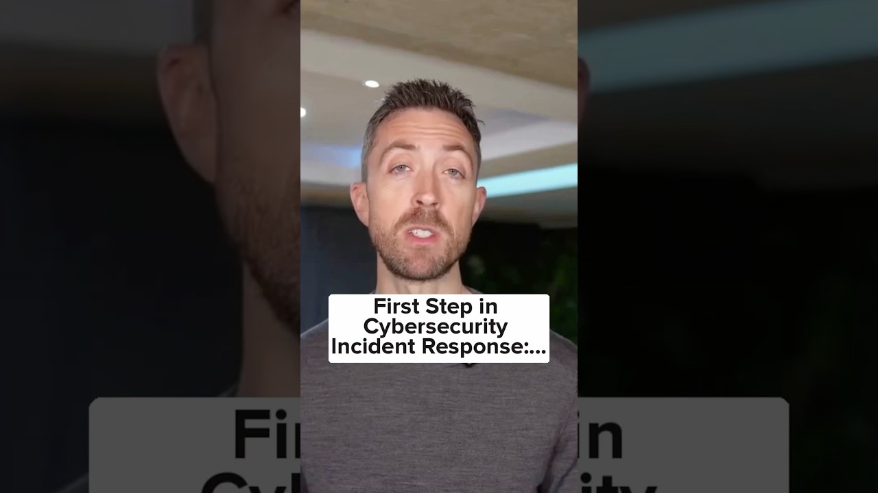 The First Step in a Cybersecurity Incident Response Plan