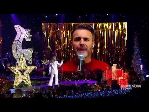 Take That Gary Barlow Christmas with Delta Goodrem "Sleigh ride" 2021.12.11