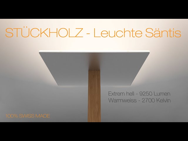 Video Teaser für STÜCKHOLZ - Leuchte Säntis. Schnell erklärt....