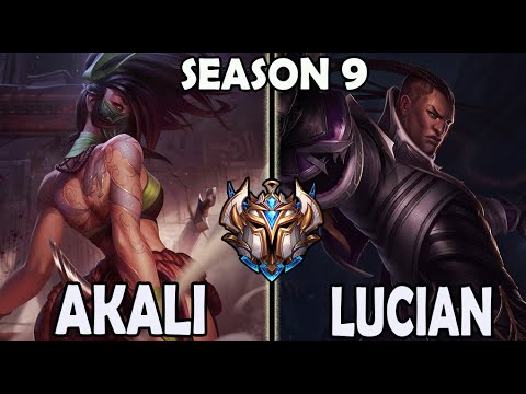 Faker AKALI vs LUCIAN [ MID ] Challenger Korea