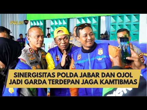 SINERGISITAS POLDA JABAR DAN OJOL JADI GARDA TERDEPAN JAGA KAMTIBMAS