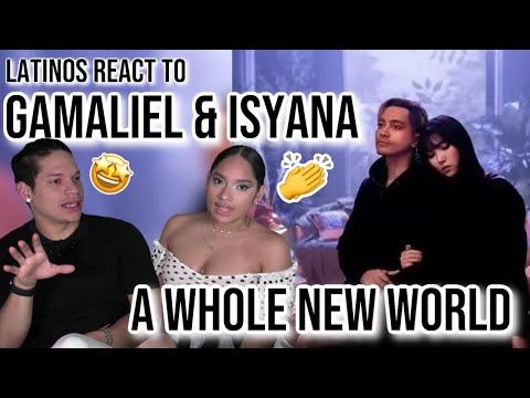 Latinos react to Gamaliél, Isyana Sarasvati - A whole new world | REACTION ✨