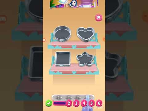 she is building cake in My Talking Angela 2