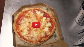 It's pizza time at sale & pepe Riga . This margherita is ready for delivery.  It