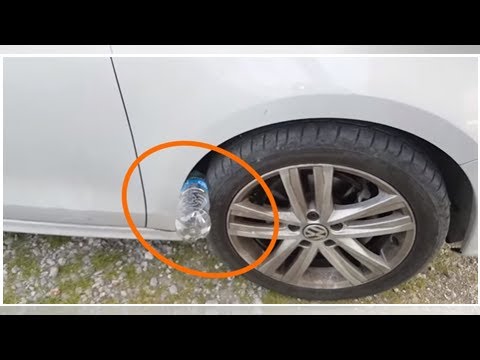 Warning! Horrible New Trick: If You See Plastic Bottle On Your Tire, You Are At Risk