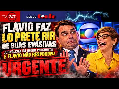 URGENTE | Fávio faz Lo Prete rir de suas evasivas: ela perguntou e ele não respondeu