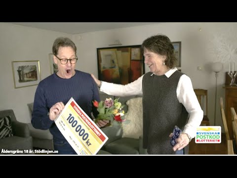 Sandra överraskar vinnare i den småländska pärlan Växjö - Postkodlotteriet