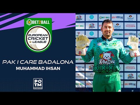POTM: M.Ihsan - PIC vs PNL | Highlights | Bet2Ball European Cricket League Day 4, Group E | ECL22