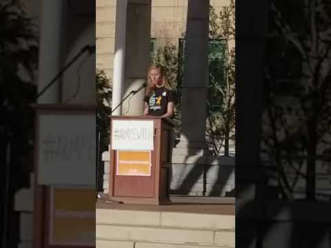 Olivia speech for arm me with rally downtown Asheville