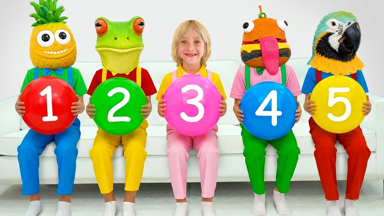 Hide and Seek with Masks - Funny Stories for Kids