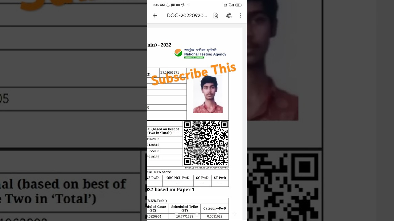 My Jee Result 2023 #jee2022 #jeeresults