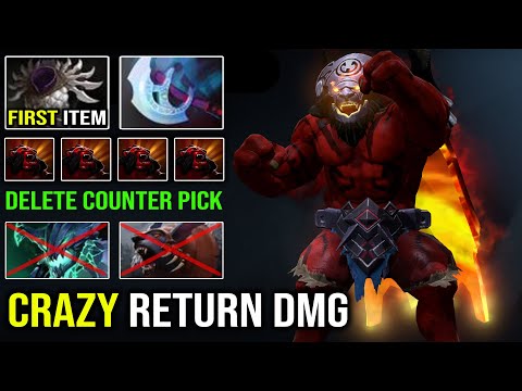 100% ANTI COUNTER PICK First Item Blade Mail Offlane Axe Crazy Return Dmg + Epic Berserk Call DotA 2