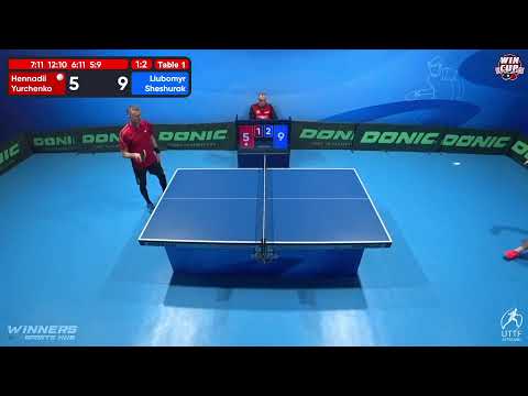 21:30 Hennadii Yurchenko 1-3 Liubomyr Sheshurak West 5 WIN CUP 03.12.2022 | TABLE TENNIS WINCUP