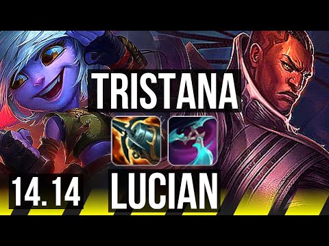 TRISTANA & Yuumi vs LUCIAN & Milio (ADC) | 7/0/0, 700+ games, Godlike | NA Master | 14.14