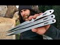 Ninjas Would Love These INSANE Penetration 3 New Throwing Knives