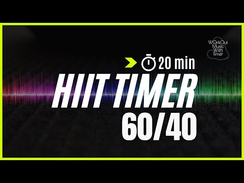 20 min Hiit timer 60 rounds and 40 sec rest - For a good training session, no more excuses | Mix 112
