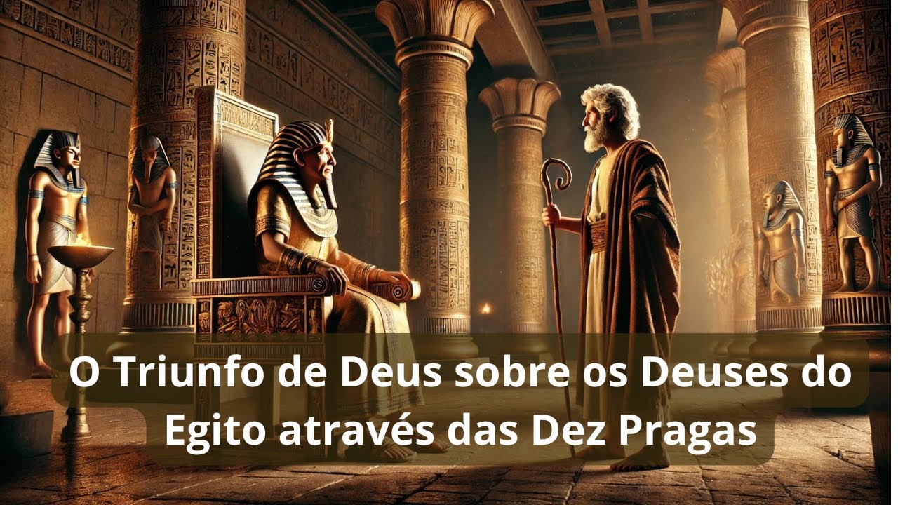 O triunfo de Deus sobre os deuses do Egito através das dez pragas.