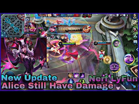 MOBILE LEGENDS ALICE STILL OP BUFFED DAMAGE - ALICE GAMEPLAY ~ ALICE BEST BUILD ML NEW UPDATE 2021