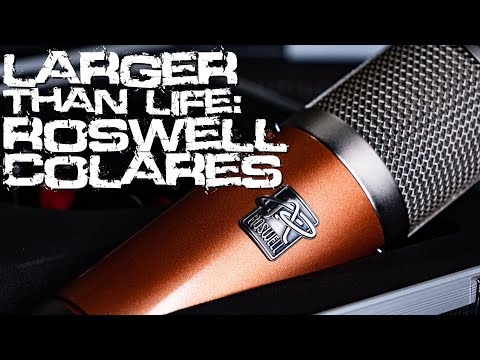 Larger than life Microphone:  Roswell Colares