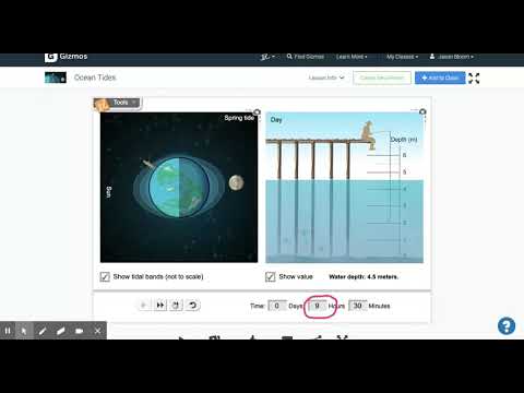 Student Exploration Tides Gizmo Answer Key