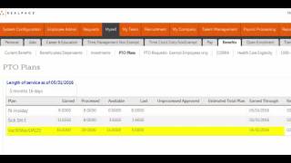 Checking Time Off Balances in UltiPro