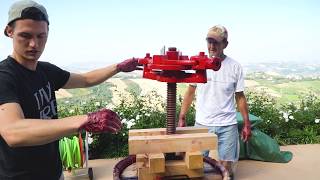 MAKING WINE IN ITALY! The Whole Process - YouTube