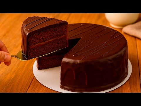 It's so delicious! Now I know how to make a chocolate cake with filling.