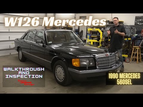 1990 Mercedes 560SEL Full Mechanical Inspection and Overview - W126 Chassis