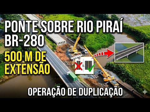 PONTE de 500m na DUPLICAÇÃO BR280 LOTE 2 1
