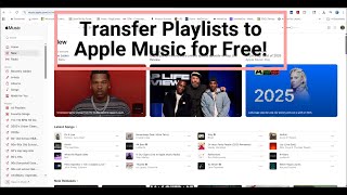 Transfer Playlists to Apple Music for Free! #applemusic