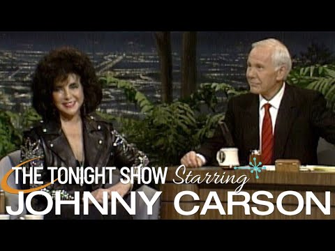 Elizabeth Taylor Makes Her Only Appearance on Carson Tonight Show