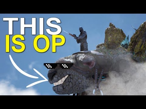 THIS IS OP (EASY ASCENDANT GEAR) - ARK:EXTINCTION (OFFICIAL 6 MAN PVP) - EP.2