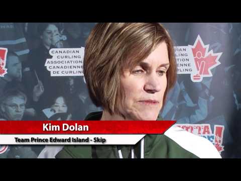 2012 Scotties Tournament of Hearts Draw 7 Media Scrum