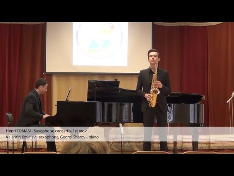 Henry Tomasi - Saxophone concerto, 1st mov. Valentin Kovalev