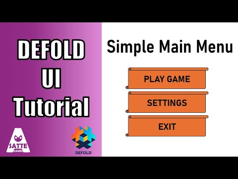 Simple Main Menu with Defold -  Defold Tutorial