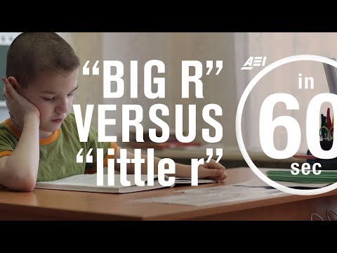 The difference between big and little 'r' education reform | IN 60 SECONDS