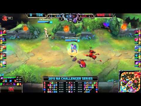 TDK vs NME   NA Challenger Series Spring   W1D2   Team Dragon Knights vs Enemy eSports VOD
