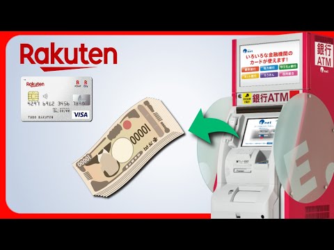 How to withdrawal money with Rakuten card at convenience store's ATM.