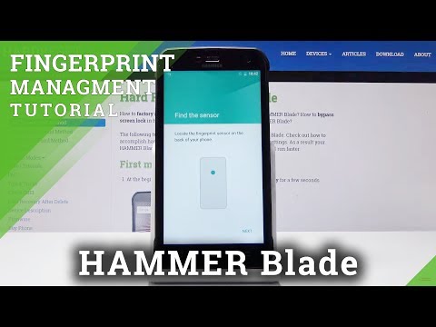 How to Set Up Fingerprint in HAMMER Blade - Fingerprint Unlock