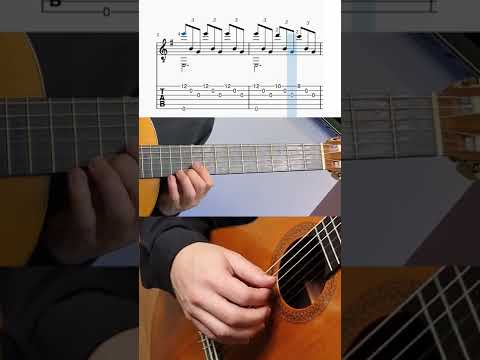 Spanish Romance - guitar tab and sheet music #shorts